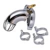 BDSM Sex Toys Men Stainless Steel Metal Urethra Chastity Lock Penis Bondage Adult Chastity Cage Cock Restriction Abstainer Toy