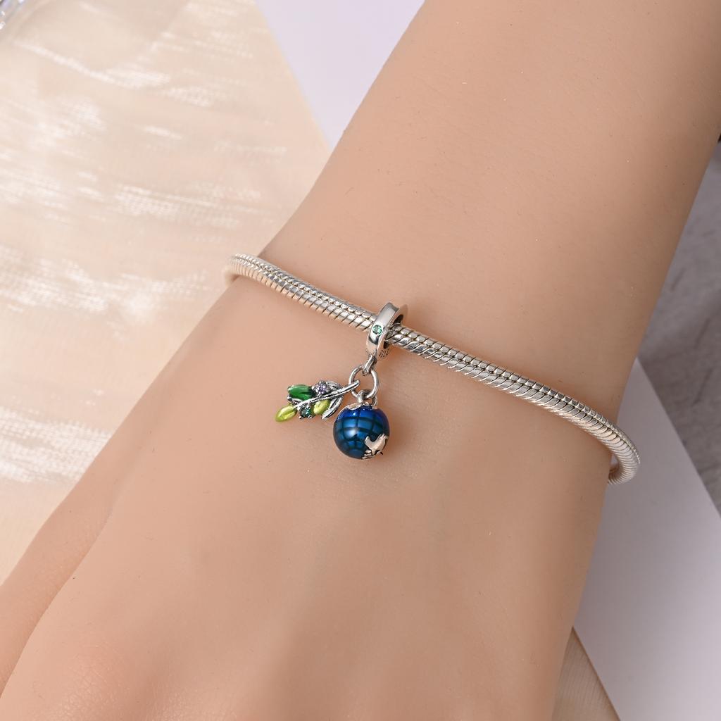 copper Charm Bead Charms Authentic Earth Bead Charms Compatible With Bracelets Jewellery Diy Ladys Gift Accessory