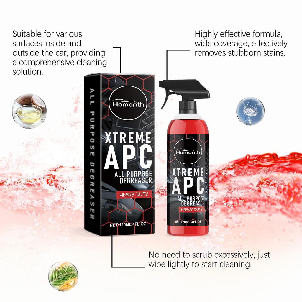 120ml Automotive Multi-Purpose Cleaner Fabric Seat Steering Wheel Wheel Interior and Exterior Stain Cleaner