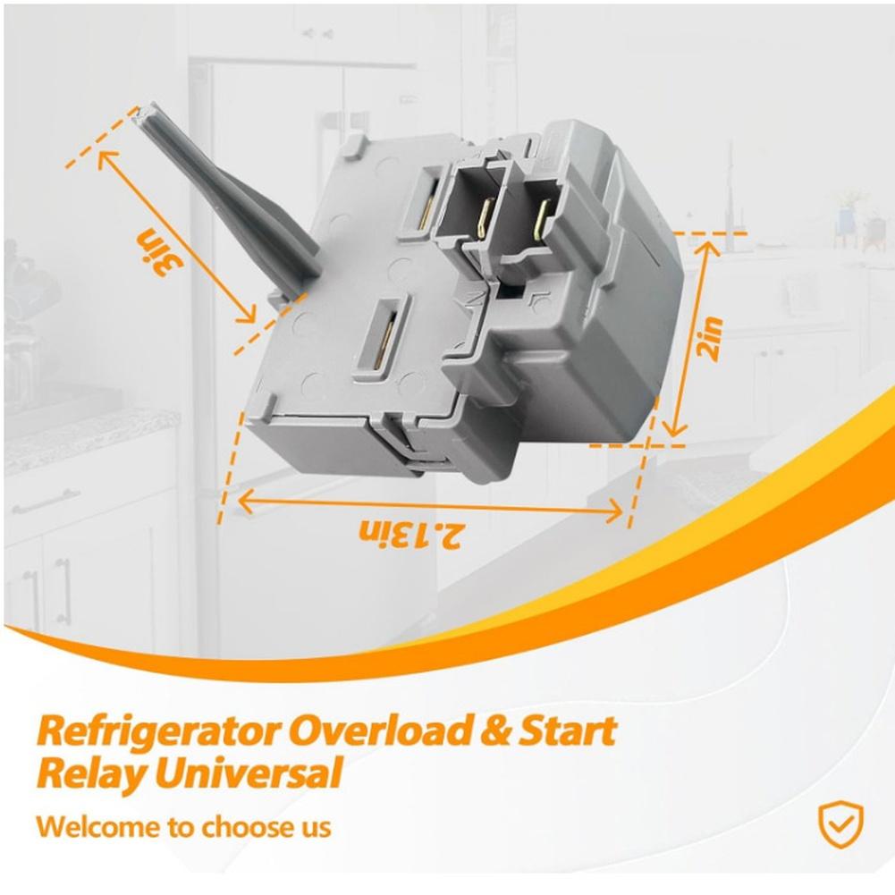Overload Relay for WR08X21100 Refrigerator Replacement Part Stable Cooling and Overload Protection for Various Models