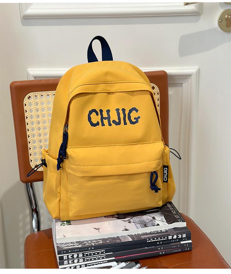 School Bag 2025 New Ins Wind Mini Niche Retro School Bag Simple Casual Versatile Backpack Spring Outing Backpack