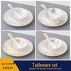 Elegant New Chinese Style Ceramic Tableware Set