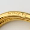 Used HERMES Scarf ring Head metal 9.7g gold plating