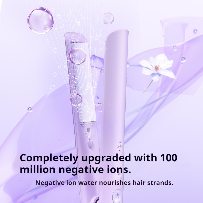 Professional Hair Straightener Curler Iron Negative Ions Adjustable Temperature Styling Tool For Women Frizz Free Salon Results