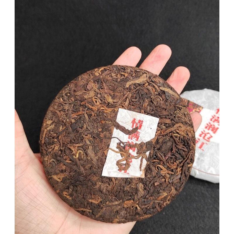 Organic Ripe Puer Tea Cake Fermented Puerh Tea Cake Natural Tea100g/3.52oz