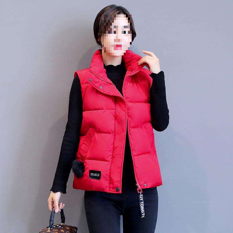 Ärmellose Daunen-Baumwollweste für Damen - 2024 Modetrend für Herbst und Winter