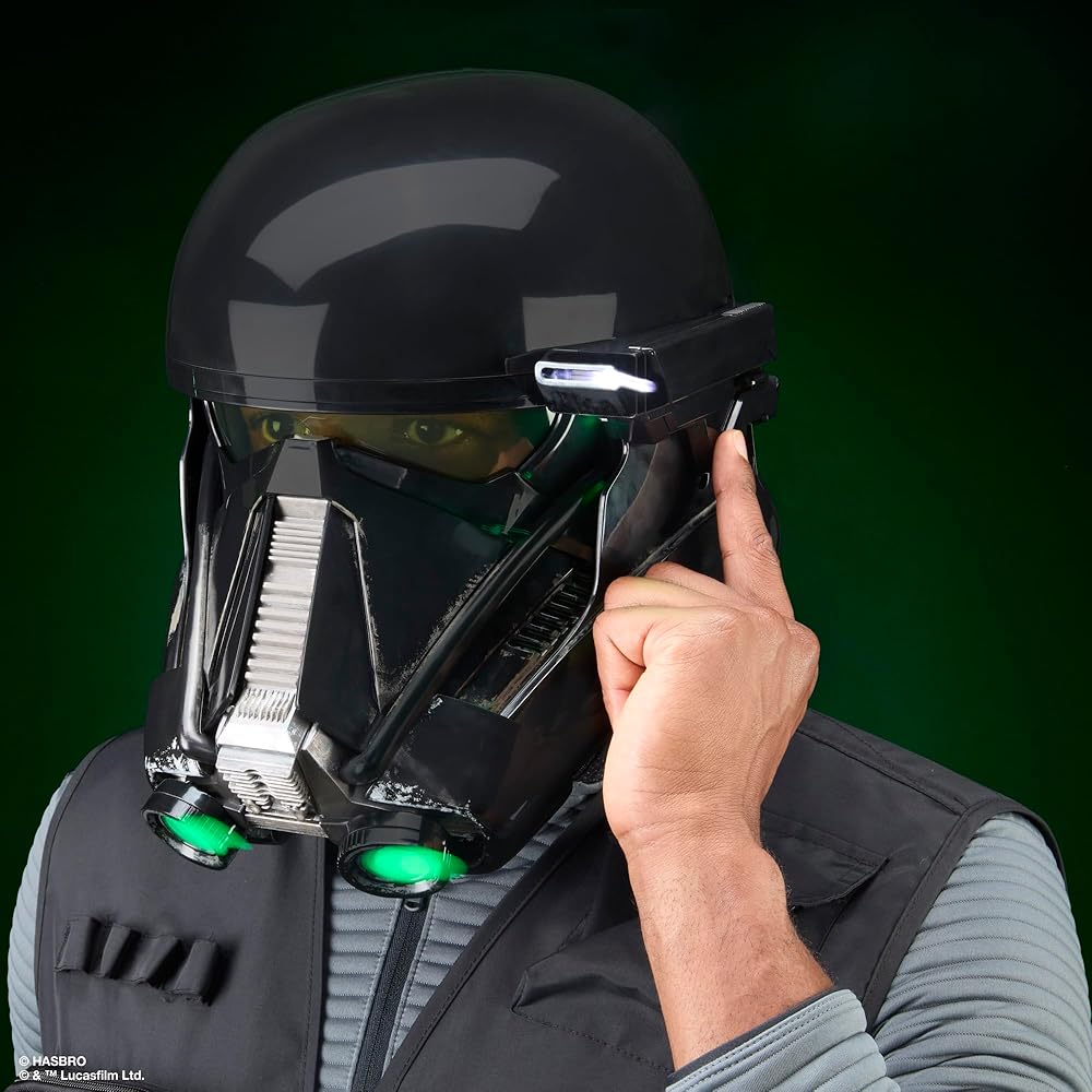 Hasbro Star Wars Black Series Imperial Death Trooper Premium Electronic Helmet, Rogue One: A Star Wars Story Roleplay Item, Ages 14 and Up, G0706, Aut