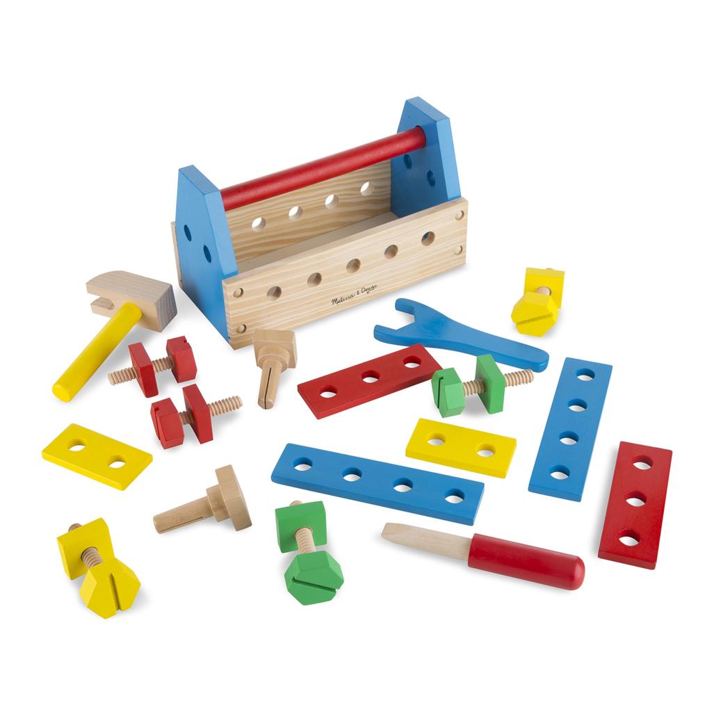 Melissa Doug Wooden Toy First Tool Toy Set 3 Years Old 24 Pieces Genuine 494 &