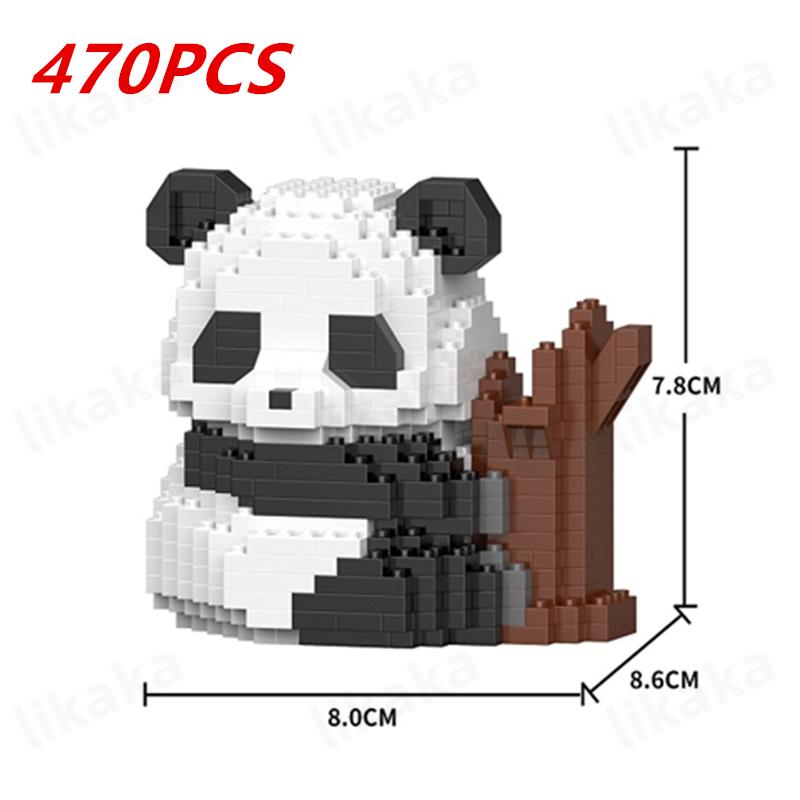 Cute Panda Building Blocks DIY Blocks Micro Blocks Creative Panda Animal Toys Diamond Bricks Toys for Children Boys Girls Gifts