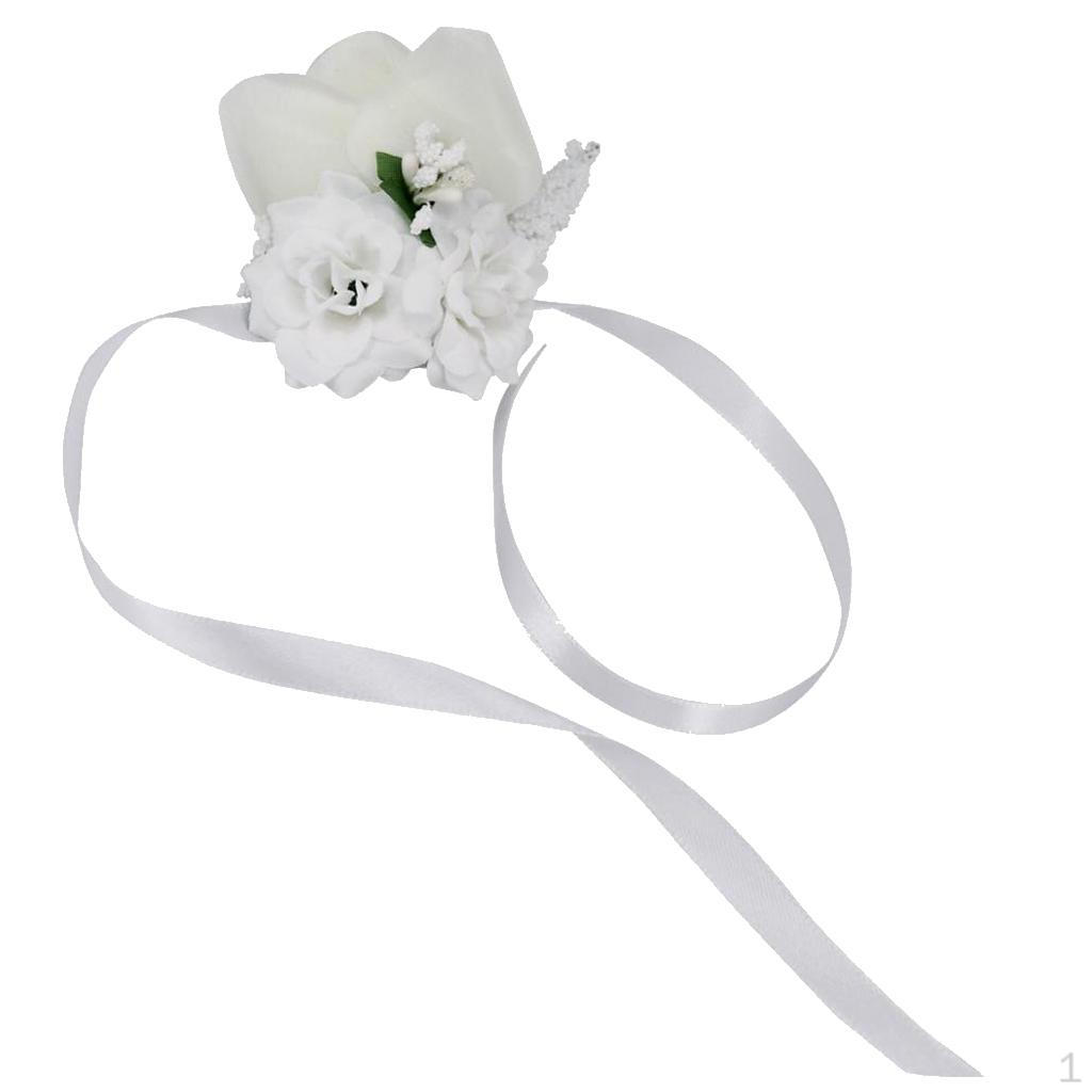Artificial Rose Corsage Bridesmaid Wedding, Wrist Party Flower Decor