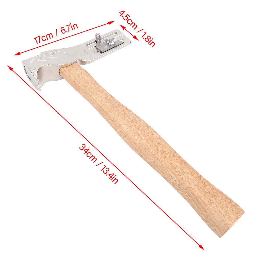 MWT 005 MH 17oz Magnet Roofing Hatchet Carbon Steel Shingling Hammer with Wooden Handle for Roof Repair Shingling Hammer