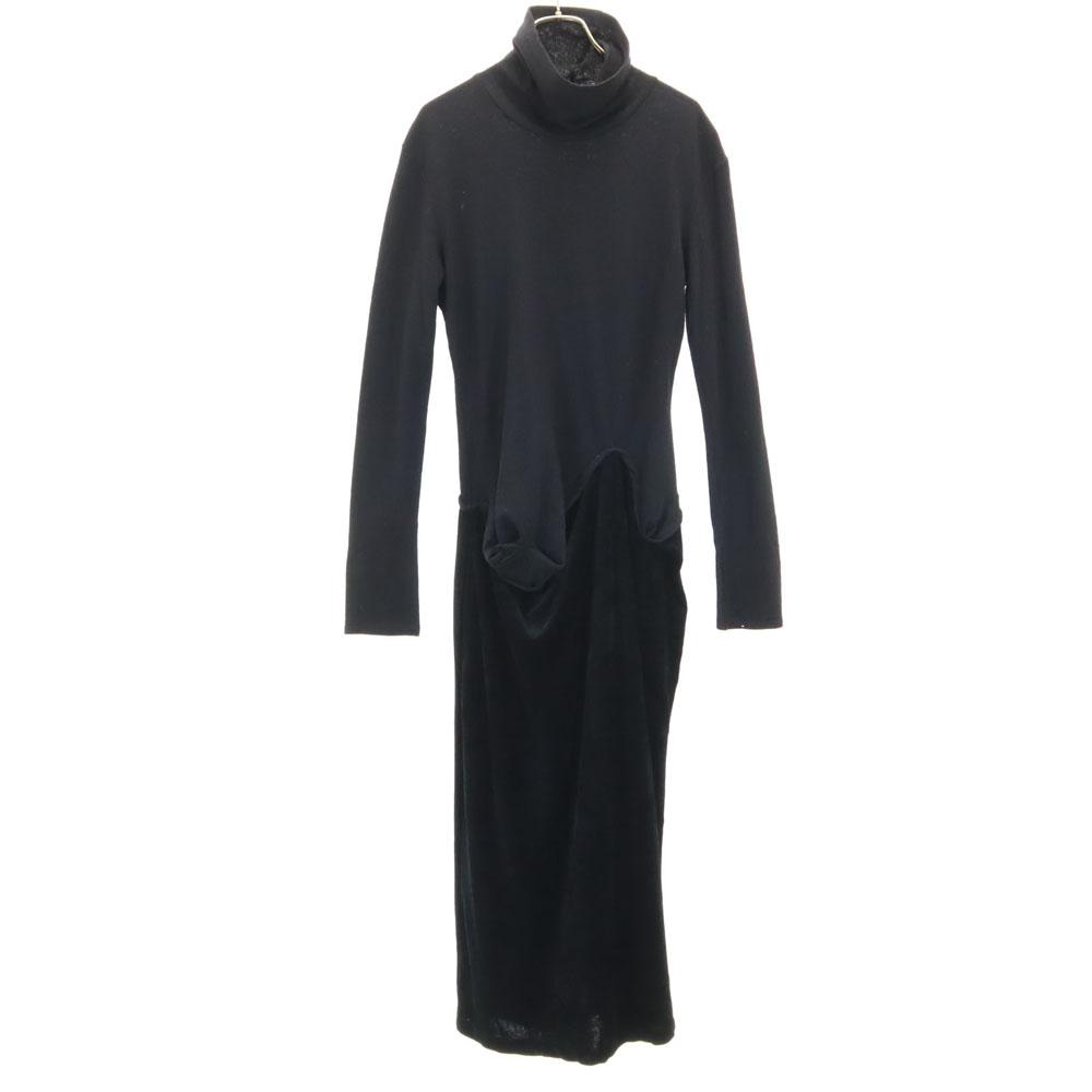 

Y s 80-х років Вироблено в Японії Вінтажний Однотонний чорний гольф з довгим рукавом Жіночий Вживаний