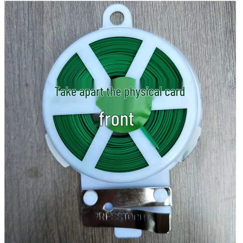 Self-Cutting Green Plastic-Coated Iron Wire for DIY Flower Support, 30M & 50M