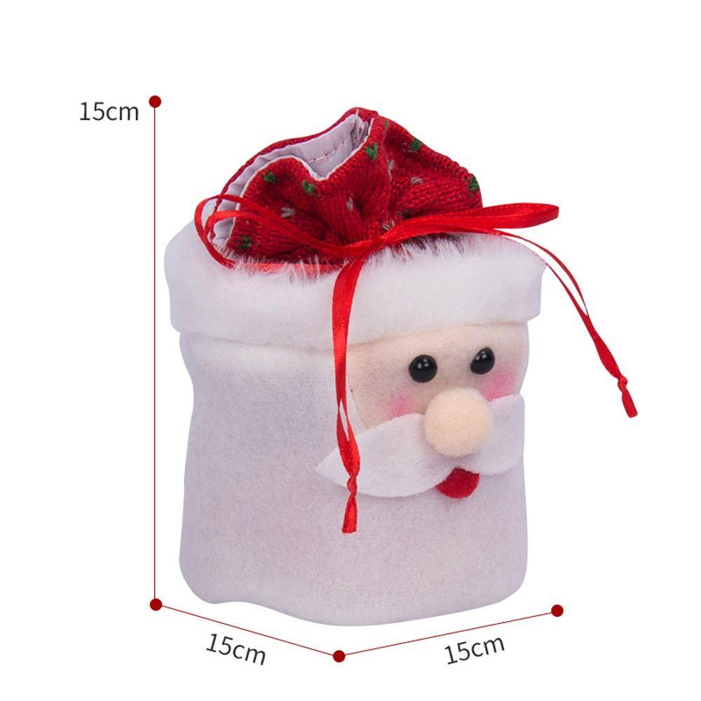 Kids Storage Bag Goodie Bags Wrapping Pouch Christmas Gift Bag Xmas Drawstring Bags Candy Bags