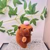 Blow Bubble Capybara Keychain Top Persimmon Kids Backpack Hanging Doll Plush
