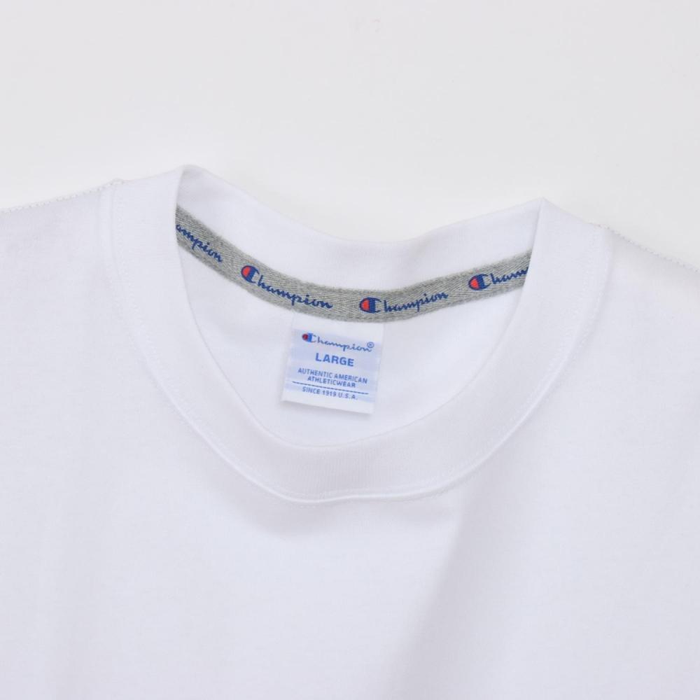 ChaMpion M ShorT Sleeve PockeT T shirT C3 D331 whiTe Green