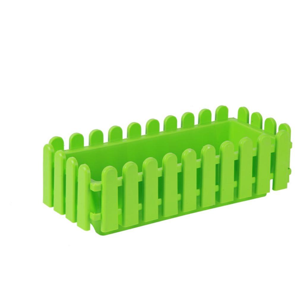 Rectangular Garden Fence Strip Fence Basin Durable Vegetable Slot Extra  Home