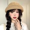 Hollow Knitted Upturned Beret Women'S Thin Breathable French Retro Elegant Temperament Foreign Thousand Gold Style Hat