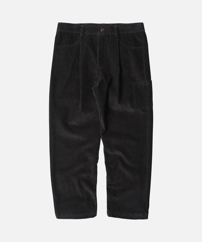 FRIZMWORKS Corduroy Wide One Tuck Pants _ Charcoal