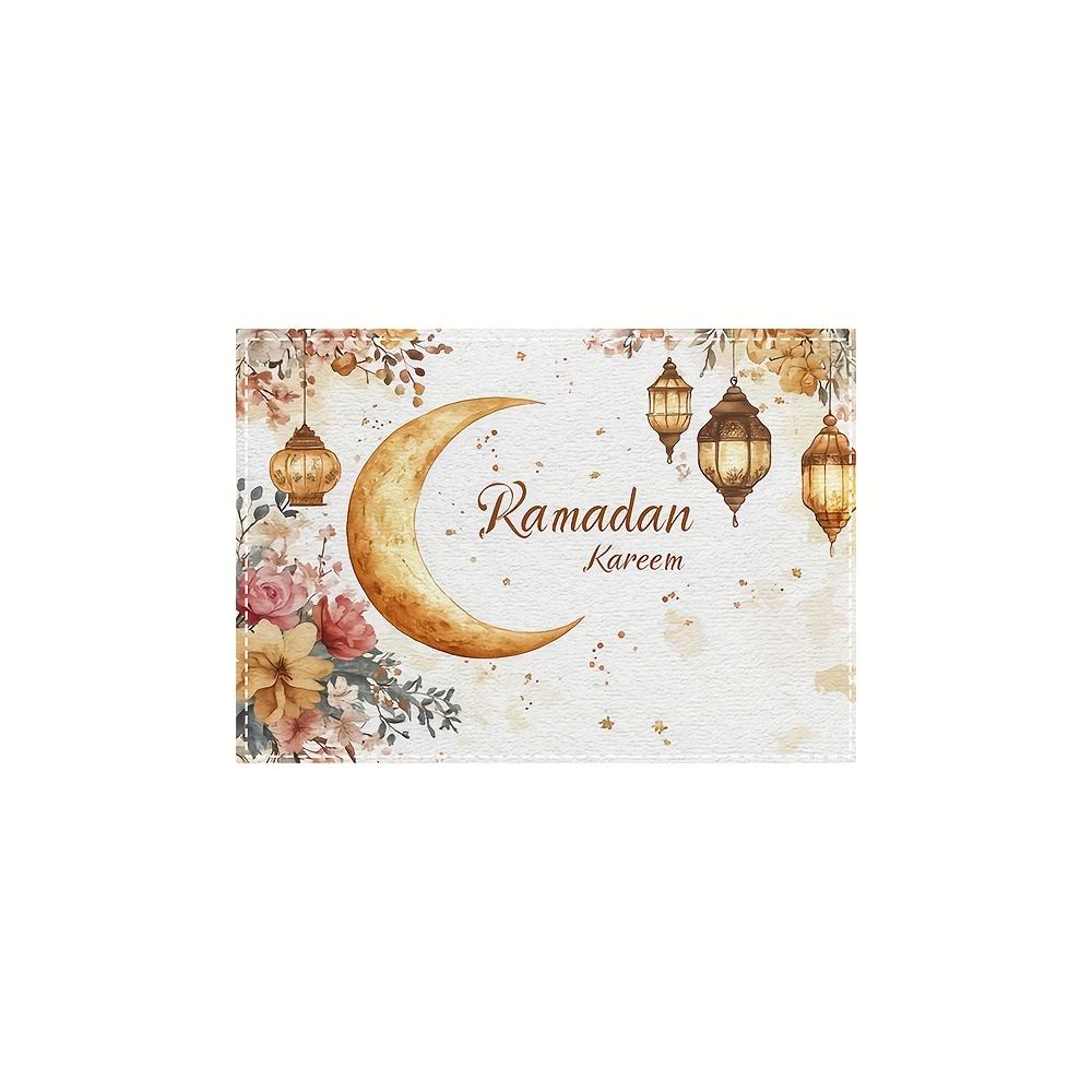 

1PC Ramadan Moon and Flower Patterns,Table Festive Party Decoration, Suitable for Families, Hotels, Restaurants 1pcs