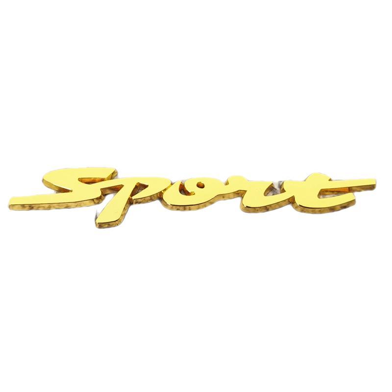 

1pcs 3D Metal Sports Car Stickers Racing Modified Personality Cool Decals for Motorcycle Body Emblems Accessories золотий