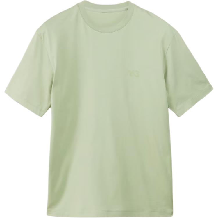 

Y-3 Solid Color Drop Shoulder Short Sleeve T-Shirt Unisex Tops Lime JM7860 XS