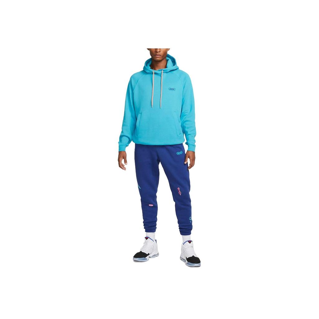 Nike LeBron James Strive Graphic Hoodie Laser Blue Men Streetwear DQ6129-446