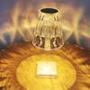 Luxury Rechargeable Usb Acrylic Crystal Color Modern Rgb Led Projection Night Light Touch Table Lamp Light