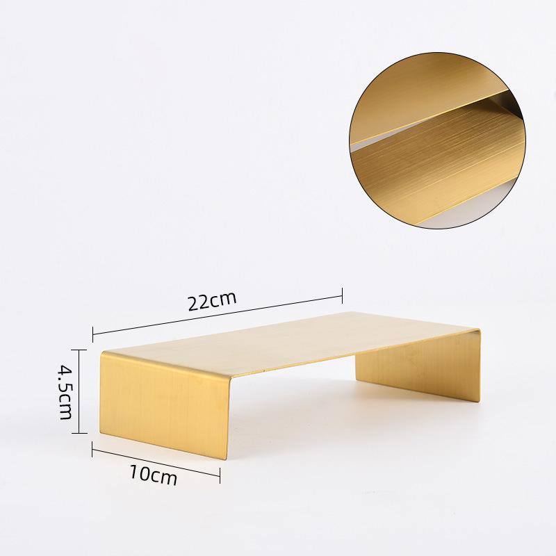 Metal Shoe Handbag Display Riser Stand Stainless Steel Shoe Bag Riser Holder Jewelry Display Riser Shelf Showcase Fixtures