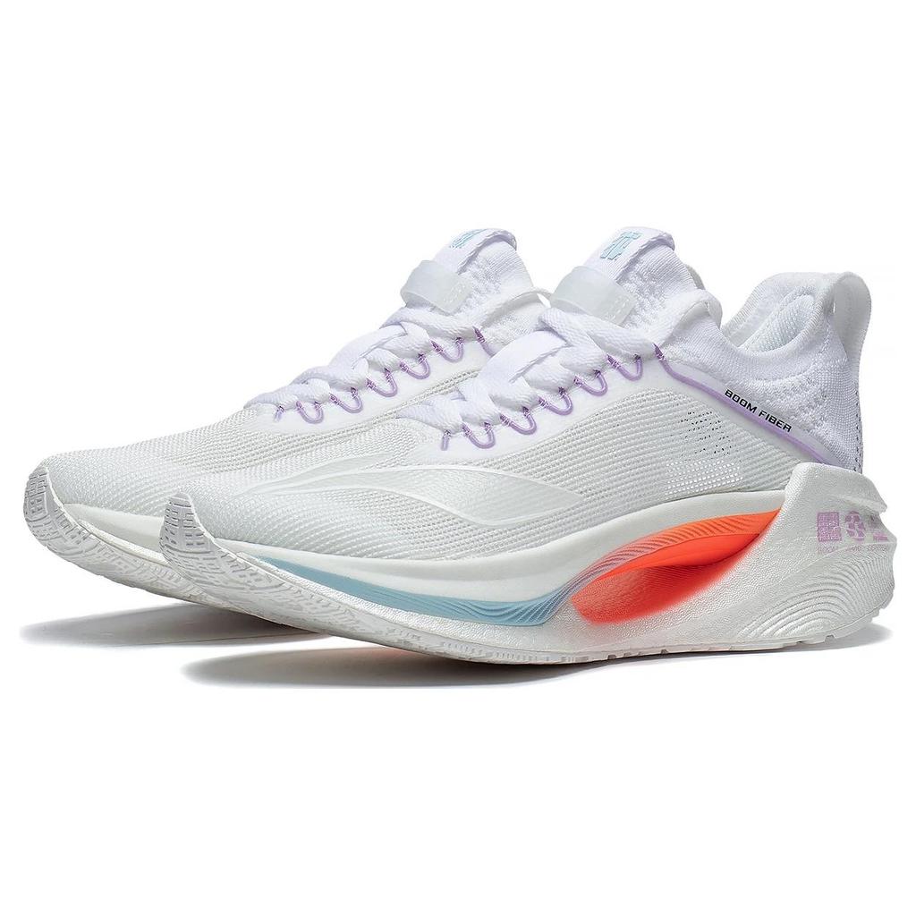 New LiNing Jueying Essential Anti Slip Wear Resistant Low Top Running Shoes Women's White Blue Orange Purple ARRT008-13