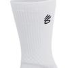 Under Armour Playmaker Curry Armourdry™ Elastic Breathable Durable Comfortable Mid-Calf Socks Unisex socks White 1376231-102