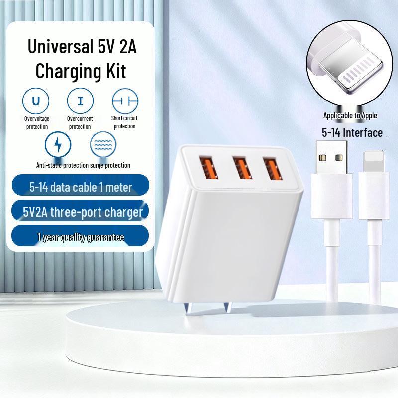 5V2A Dual-Port USB Power Adapter Charger with 3C Certification