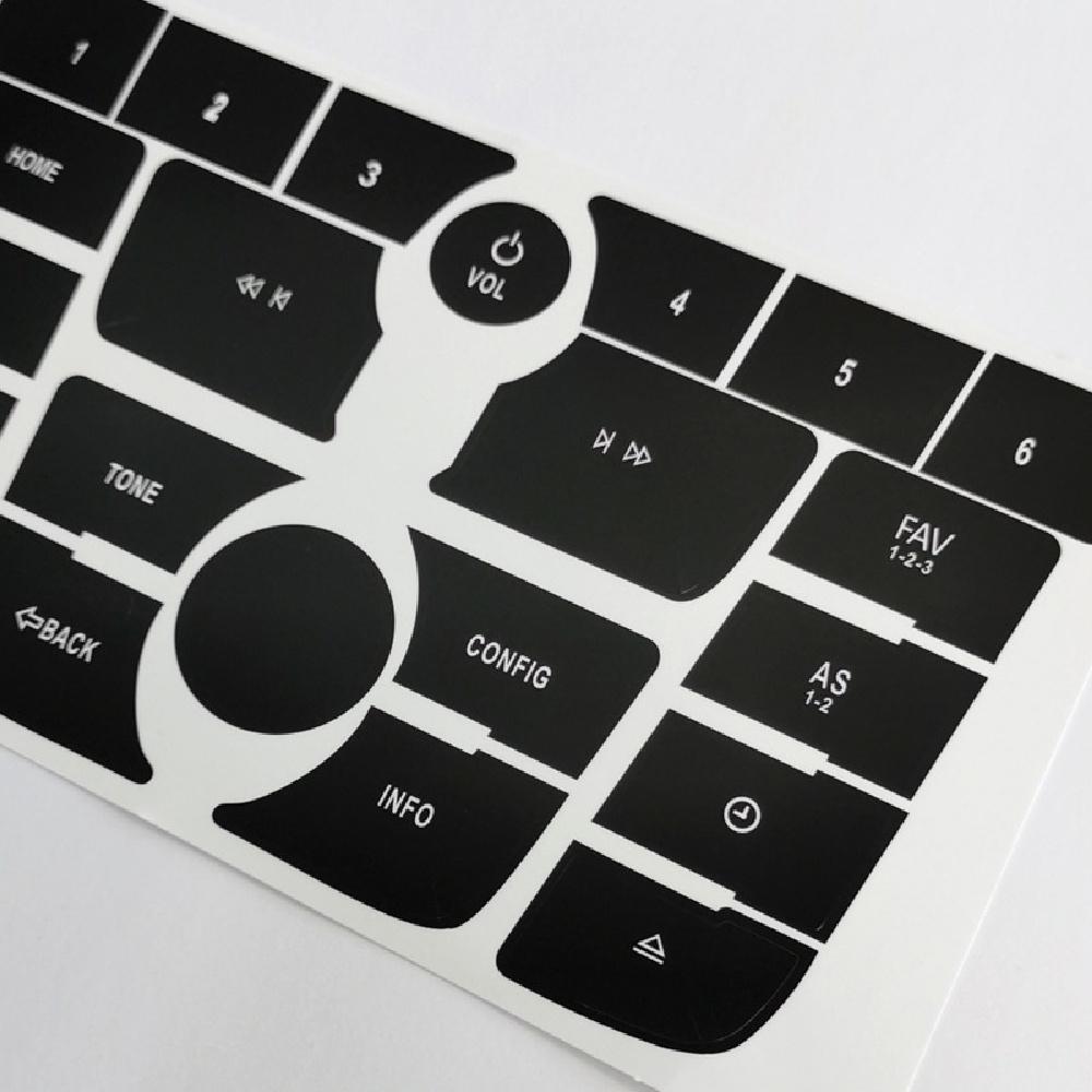 New Radio Audio Button Repair Decal Sticker Black For Buick Verano 2012-2015/ Encore