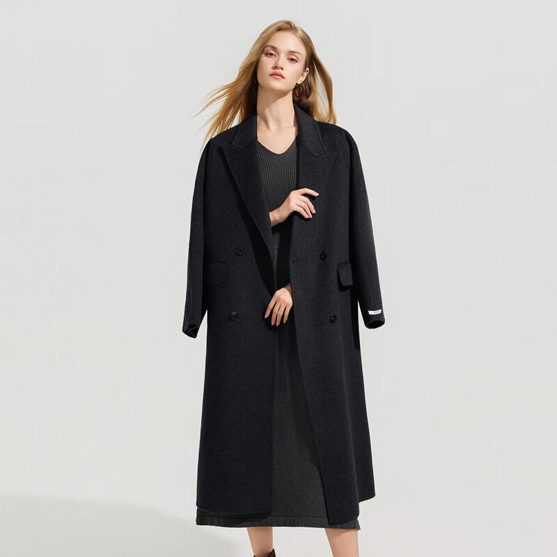 Tatu Women's Elegant Long Wool Blend Coat