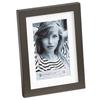 Chiara Metal Photo Frame - Anthracite - 10x15 Cm - Washed Clear Glass - Black Velvet Back Panel