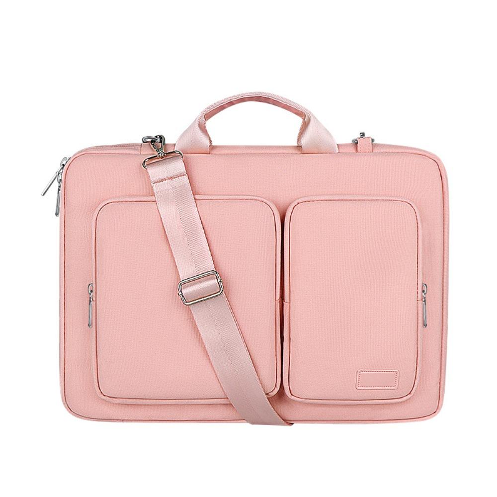 New Cloth Handbag Soft Lightweight Computer Bag Large Capacity Waterproof Tote Bag розовый