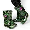 Tall tube men's medium tube waterproof rain shoes camouflage fishing rain boots acid and alkali resistant men