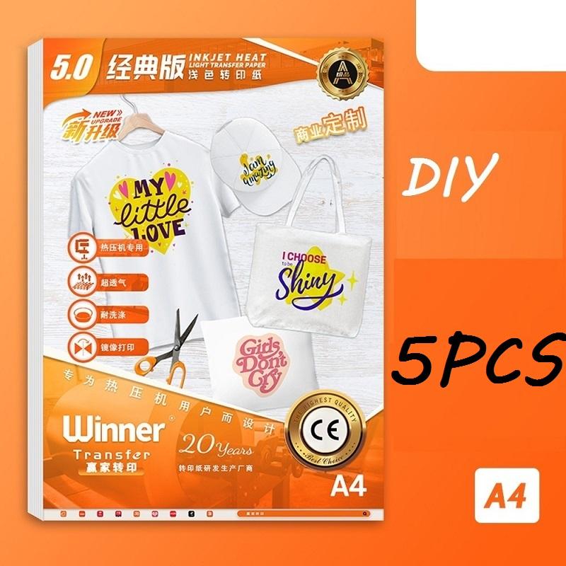 

A4 New Ceramic Decal Paper for T-shirt Printable Textile Vinyl Inkjet A4 Transfer Paper for Textile Iron Thermal Transfer Paper