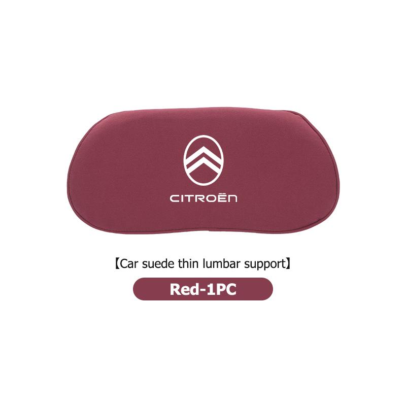 Auto Kopfstütze Lendenstütze Komfort Wildleder Autositz Nackenkissen für Citroen C4 C3 C5 C1 C2 C6 C4L DS3 DS4 Berlingo Picasso