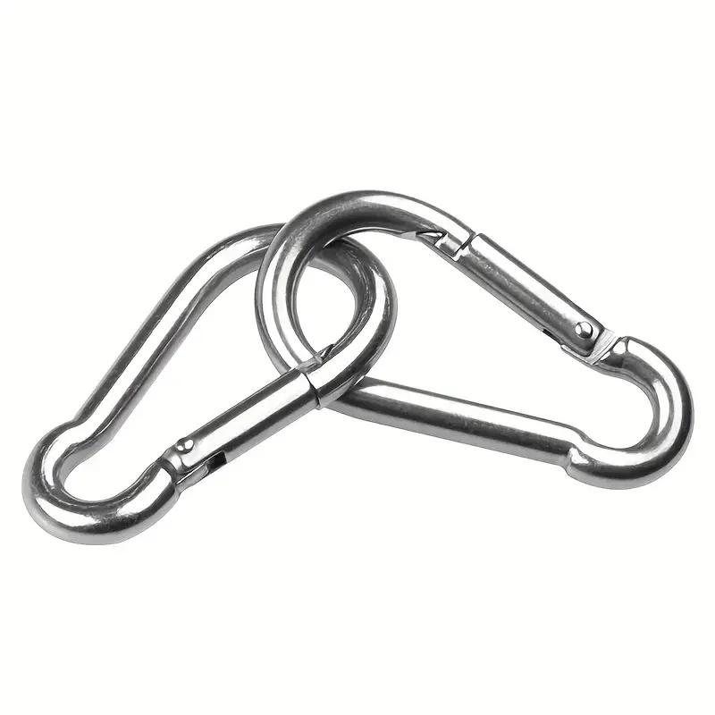 1-100pcs Mini Carabiner Keychain Alluminum Alloy D-ring Buckle Spring Carabiner Snap Hook Clip Keychains Outdoor Camping Tool