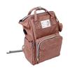 Diaper Backpack Large Capacity Waterproof Multi Pockets Travel Mummy Bag for Outdoor Pink Oxford Cloth