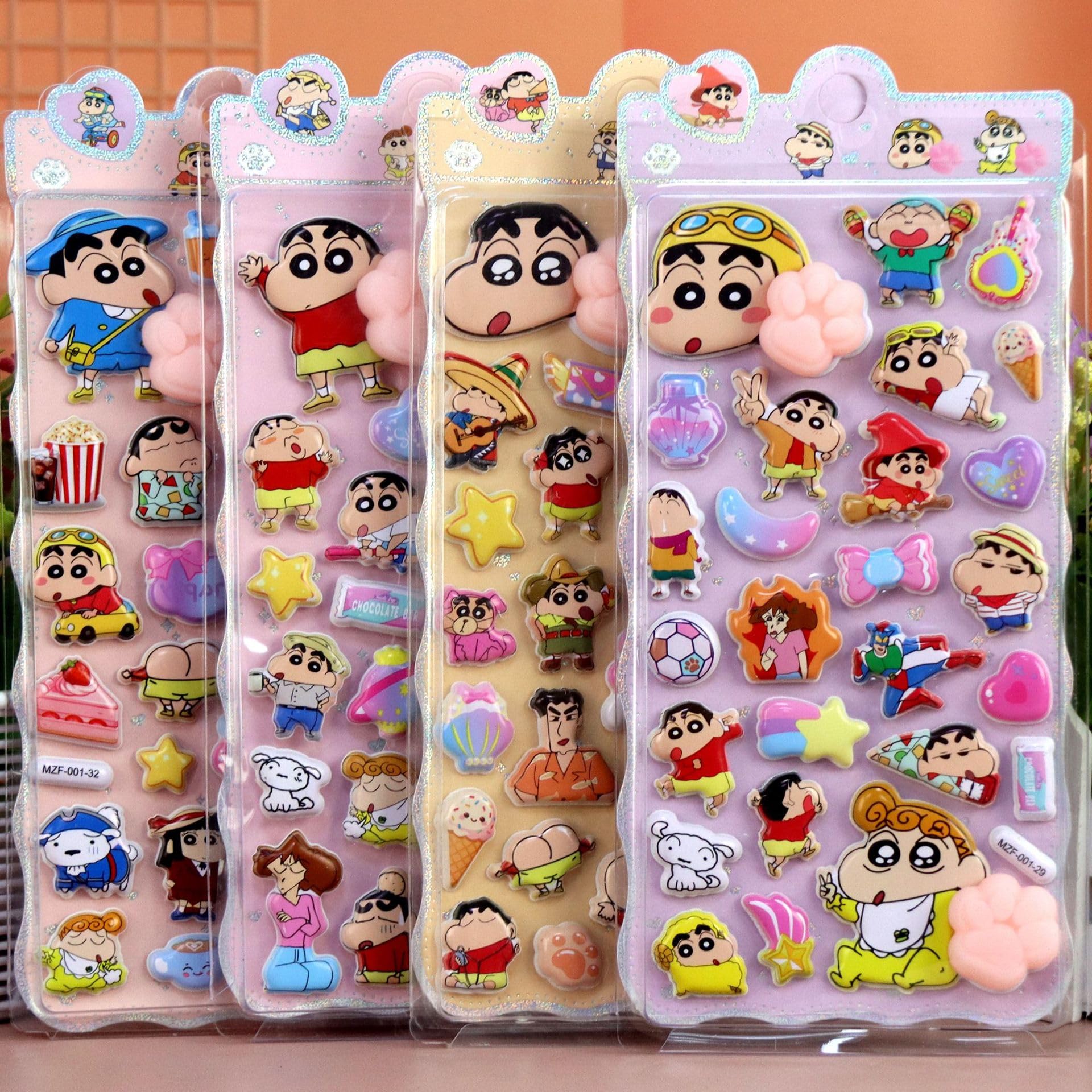 

YAYAMIYA 4-Piece Set of Butt Stickers 3D Silicone Puffy Glossy Cute Butt Design DIY Smartphone Case Kids Girls Boys Toys Birthday MZF-LBXX