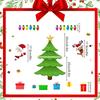 1 Set Santa Claus Garage Decoration Elk Atmosphere Decorative Christmas Fridge Magnets Holiday Cartoon Refrigerator