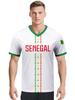 Personalized Senegal football team jersey, V-neck design, unisex, national team jersey.