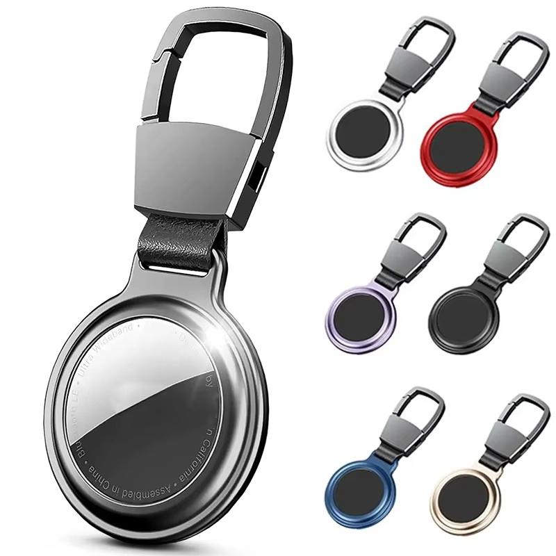 Luxury Metal Magnetic For Apple Airtag Cover Locator Protective Sleeve With Hook For iPhone Air Tags Keychain Protector Bumper