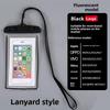 Waterproof Phone Luminous Case Mobile Bag For Iphone Huawei Xiaomi Samsung Redmi