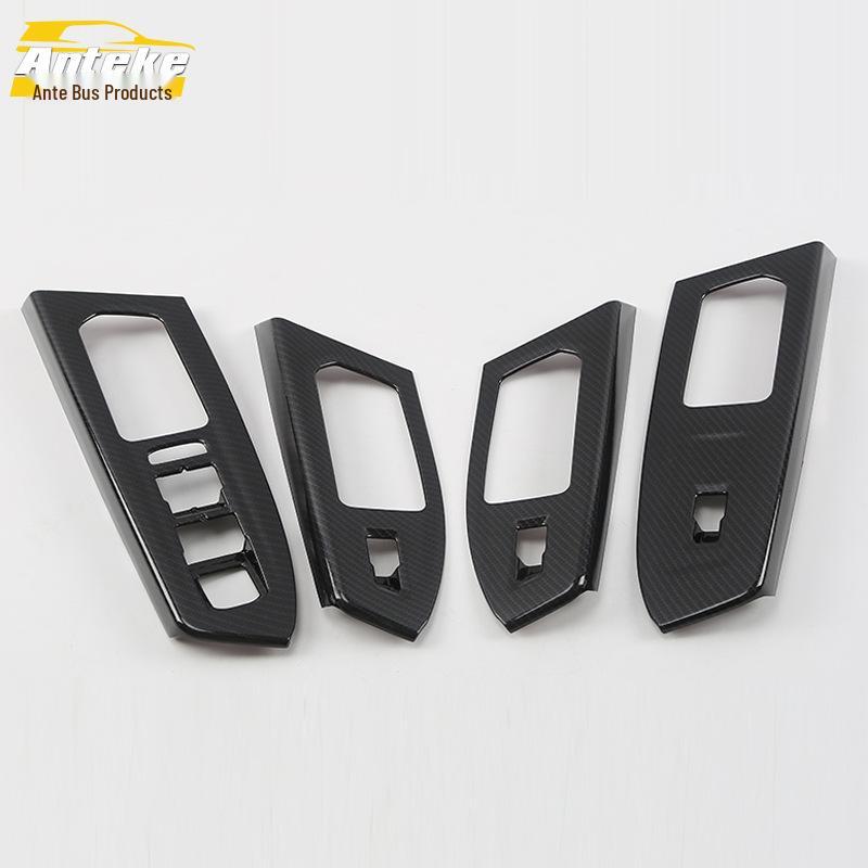 Compatible Teramont Window Regulator Switch Decorative Frame - Fits 17 Models, Car Window Glass Armrest Bright Trim.