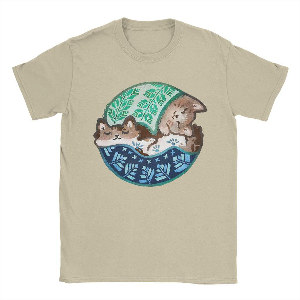 Męskie Koszulki z Motywem Słodkiego Kota Palestyna Ubrania Bawełniane Zabawne Koszulki z Krótkim Rękawem i Okrągłym Dekoltem Koszulki z Nadrukiem