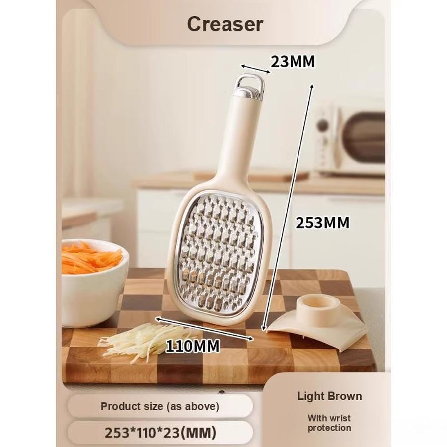 Multi-Function Vegetable Cleaning Tool Kitchen Cutting Gadget Potato Slicer Vegetable Spiralizer 1 PCS 11*2.3*25.2 cm бежевый