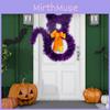 Large And Small Black Cat Halloween Wreath Decoration For Wall And Door Hangings
